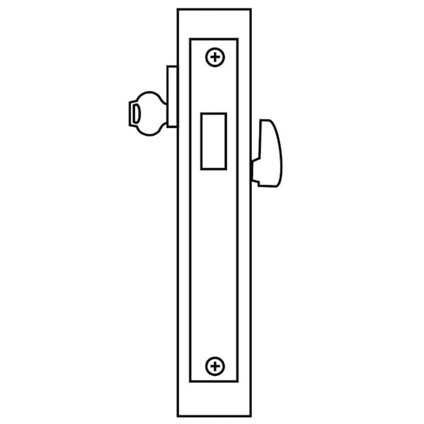 Corbin Russwin Classroom Deadlock Mortise Lock, Satin Chrome ML2017 626 - main